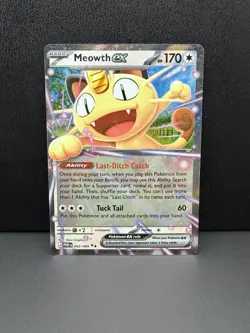 Pokemon Meowth EX 062/088 Basic Holo 170 HP Cat Card English 2020 - Image 1