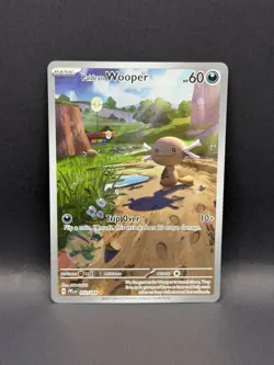 Paldean Wooper 102/094 IR Phantasmal Flames Me02 ILLUSTRATION RARE HOLO Pokemon - Image 3