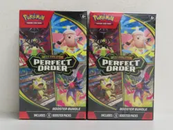 (2) Lot 2026 Pokemon Mega Evolution Perfect Order Sealed Booster Bundle Box - Image 1