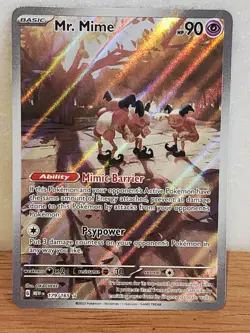 Pokemon TCG Mr. Mime 179/165 Sv: Scarlet & Violet 151 English Illustration Rare - Image 1