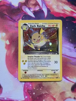 Pokemon Dark Raichu 83/82 Holo Secret Rare Team Rocket - Image 2