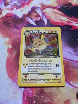 Pokemon Dark Raichu 83/82 Holo Secret Rare Team Rocket - Image 3