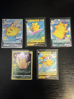 Pokemon Celebrations 25th Anniversary All 5 Holo Set Pikachu Card Lot Pack Fresh - Image 1