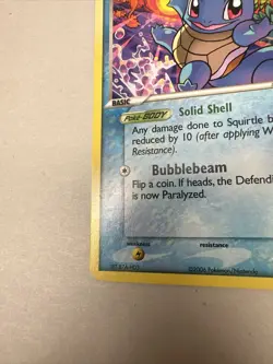 Pokemon TCG Squirtle EX Crystal Guardians 64/100 Regular Common - Image 5