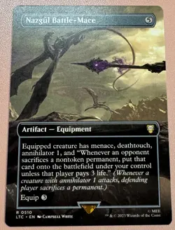 MTG Nazgul Battle-Mace (Borderless) [The Lord of the Rings: Tales of Middle-Eart - Image 1