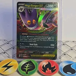 Pokemon TCG Mega Gengar Ex 56/94 Phantasmal Flames Double Rare 2025 NM - Image 1