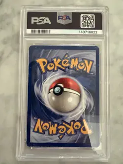 1999 POKEMON FOSSIL TENTACOOL #56 1ST EDITION PSA 3 - Image 2