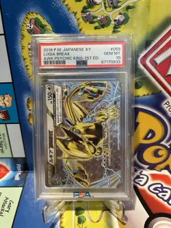 2016 POKEMON JPN XY AWAKENING PSYCHIC KING 1ST EDITION #059 LUGIA BREAK PSA 10 - Image 1