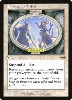 MTG Foil Retro Modern Horizons 2 MH2 Resurgent Belief MINT - Image 1