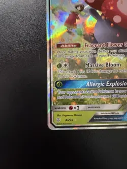 Vileplume GX Holo Pokemon SM Cosmic Eclipse 4/236 NM - Image 2