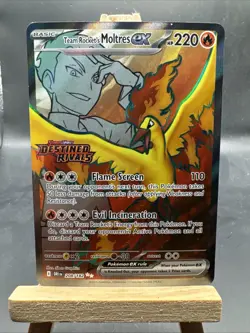 Team Rockets Moltres 208/182 Destined Rivals Stamp Ultra Rare Pokemon TCG 🐦‍🔥 - Image 1