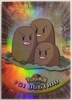 1999 Pokemon TV Animation Series 1 #51 HOLO Blue Logo - Image 1
