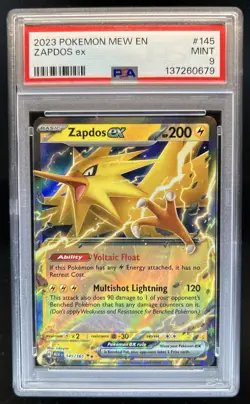 2023 Pokemon SV 151 Zapdos ex #145/165 PSA 9 - Image 1