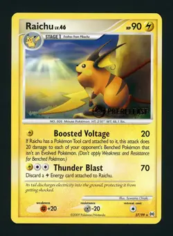 Raichu MP 27/99 - Prerelease Stamped Promo - Pokemon Arceus 2009 - Image 1