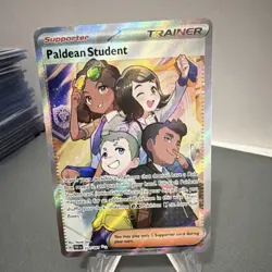 Pokemon Paldean Student Ultra Rare Full Art Holo SV: Paldean Fates 231/091 - Image 1