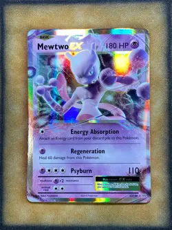 Pokemon Mewtwo EX 52/108 Evolutions Ultra Rare Holo NM - Image 1