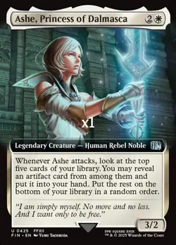 MTG Borderless UB: Final Fantasy FIN Ashe, Princess of Dalmasca MINT - Image 1
