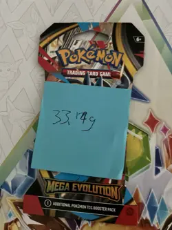 (VERY HEAVY) 33.14g Pokemon TCG Mega Evolution Sleeved Booster Pack (SEALED)✅ - Image 2