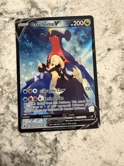 Pokemon TCG Garchomp V TG23/TG30 Astral Radiance Ultra Rare Full Art Holo 200 HP - Image 1