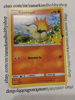 Pokemon Cyndaquil 10/25 25th Anniversary Celebrations McDonalds Promo HOLO NM - Image 1