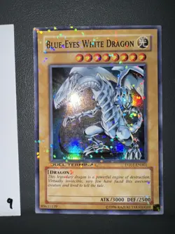 Blue-Eyes White Dragon DT01-EN001 Duel Terminal Super Parallel Rare Yugioh - Image 1