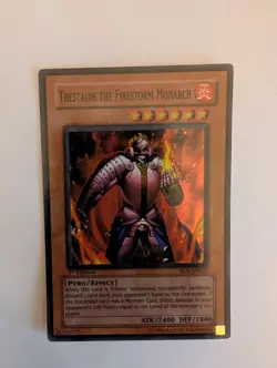 YUGIOH THESTALOS THE FIRESTORM MONARCH RDS-EN021 1ST SUPER (LP/MP) - Image 1