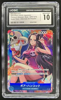 2024 One Piece Japanese Boa Hancock Super Rare Alt Art #078 CGC 10 - Image 1