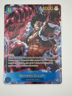 Monkey D. Luffy (Alt Art) OP11-118 SEC A Fist of Divine Speed ONE PIECE English - Image 1