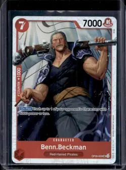 2024 One Piece Emperors in the New World Benn.Beckman Super Rare #OP09-009 - Image 1
