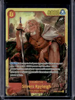 2024 One Piece Two Legends Silvers Rayleigh Secret Rare #OP08-118 - Image 1