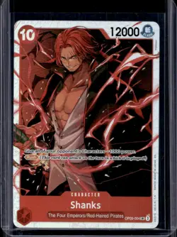 2024 One Piece Emperors in the New World Shanks Super Rare #OP09-004 - Image 1