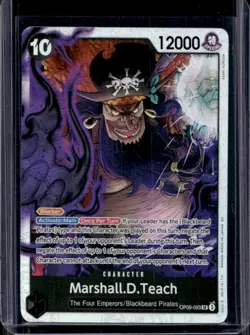 2024 One Piece Emperors in the New World Marshall.D.Teach Super Rare #OP09-093 - Image 1