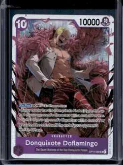 2026 One Piece Azure Sea's Seven Donquixote Doflamingo Super Rare #OP14-069 - Image 1