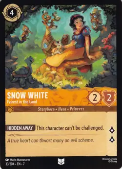 Snow White Fairest in the Land Disney Lorcana Archazia's Island EN 7 Reg 33/204 - Image 1