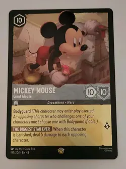 Disney Lorcana TCG- Reign Of Jafar: Mickey Mouse (199/204) - Legendary - NM - Image 1