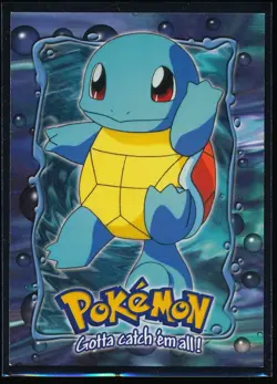 1999 Topps Pokemon Squirtle #E7 of 12 Stage 1 Movie Edition Blue Topps Logo - Image 1