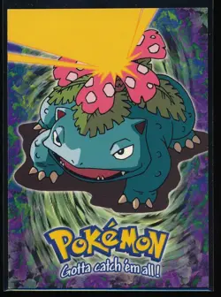 1999 Topps Pokemon Venusaur #E3 of 12 Stage 3 Movie Edition Black Topps Logo - Image 1