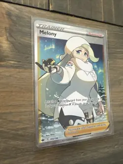 Melony Full Art - 195/198 Trainer Pokemon TCG SWSH Chilling Reign NM - Image 2
