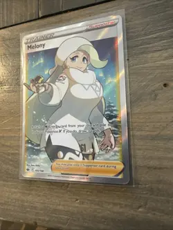 Melony Full Art - 195/198 Trainer Pokemon TCG SWSH Chilling Reign NM - Image 3