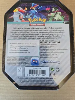 Pokemon Tcg Paldea Partners Tin Skeledirge Ex Brand New Factory Sealed 4 Packs - Image 3