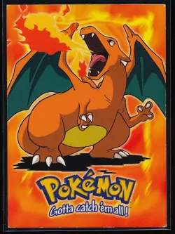 1999 Topps Pokemon Charizard #E6 of 12 Stage 3 Movie Edition Blue Topps Logo - Image 1