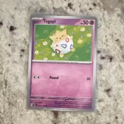 Pokemon TCG Togepi SV08 070/191 Basic 50 HP Common Pound 30 Regular Card - Image 1