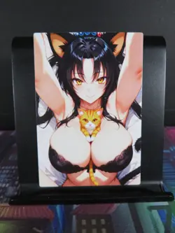 Kuroka High School DxD Custom Art Card NM Anime Sexy Waifu Collectible - Image 1