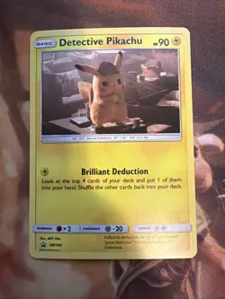Pokemon TCG Detective Pikachu SM194 Cosmos Holo Black Star Promo Card NM/Mint - Image 1