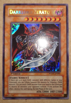 YUGIOH DARKLORD ZERATO SECRET RARE PTDN-EN081 1ST EDITION - Image 1