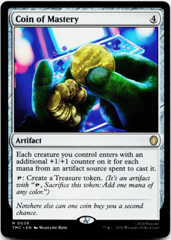 Coin of Mastery [Commander: Teenage Mutant Ninja Turtles] MTG TMC 0038 NM - Image 1