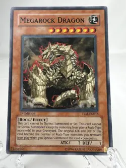 YUGIOH! Megarock Dragon TLM-EN015 Ultimate Rare 1st Edition NM-LP - Image 2