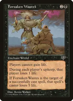 MTG x1 FORSAKEN WASTES 1x NM-MINT Mirage #125 Reserved List Valgavoth EDH Magic - Image 1