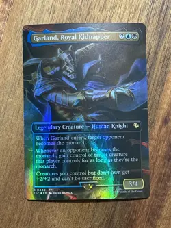 Garland, Royal Kidnapper (Borderless) 442 Rare Commander: FINAL FANTASY Foil NM - Image 1