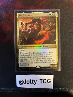 Mr. Foxglove Commander: Bloomburrow Foil - Image 1